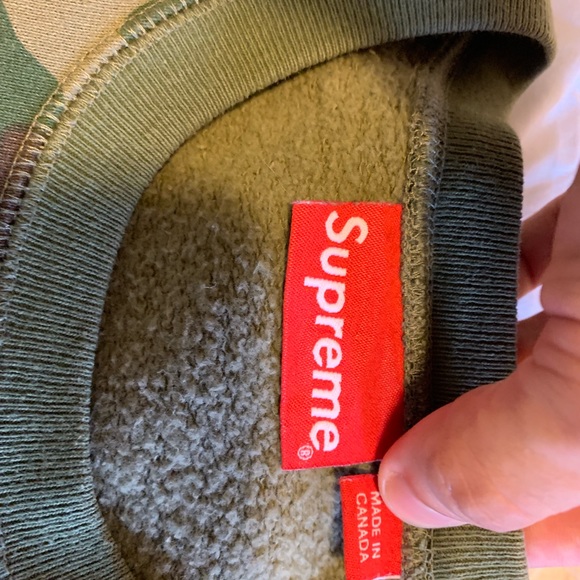 Supreme F/W 15 camo box logo crewneck - Picture 3 of 7